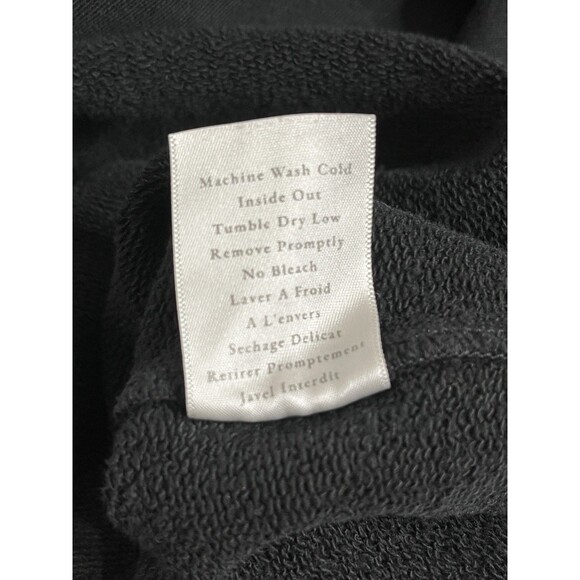 Frank & Eileen Anna Long Sleeve Capelet Top Triple Fleece M Black Minimalist - Picture 12 of 16